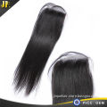 Silky Natural Black Straight Hair Human Hair Lace Frontal closure Remy Hair